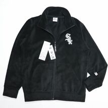 ★シカゴ ホワイトソックス White Sox MLB 新品 メンズ 保温 裏起毛 フリース ジャケット 黒 Mサイズ [C0361MAJ-N9-M] 一 二 壱★QWER★_画像2