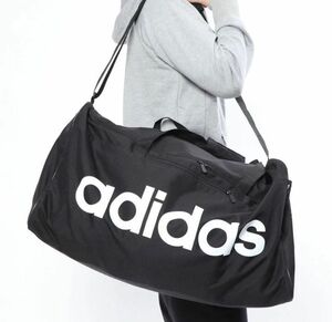 ★アディダス ADIDAS 特大 BIGサイズ 旅行 アウトドア ボストン ショルダーバッグ 鞄 BAG かばん 黒 [DT4824] 六★QWER★