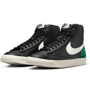 【新品】 26.5cm ナイキ ブレーザー ミッド '77 プレミアム NIKE BLAZER MID '77 PRM ブラック/グリーン DV0796-001 国内正規品 61ba-