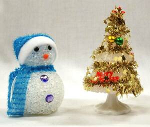  снеговик illumination + елка illumination (2 шт. комплект ) ( голубой ламе muffler )