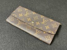 SM0602-26I　LOUIS VUITTON　モノグラム　ポルトモネ　クレディ　二つ折り 長財布　8907 AN/M61725　ルイ・ヴィトン　ウォレット_画像1