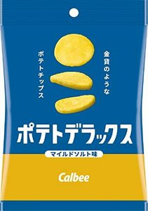 カルビー ポテトデラックスマイルドソルト味 50g×12袋 厚さ3倍 カリっとホクホク食感 二度揚げ製法 じゃがいも感