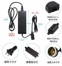 ANGAOU AC-DC 変換アダプター シガーソケット コンセント100v 12v acアダプタ 10A 120w 交換用 車載用品対応 家庭_画像5