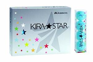 キャスコ(Kasco) ゴルフボール KIRA STAR2 キラスター2N アクア ダース