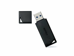 バッファロー USBメモリ 64GB USB3.2(Gen1)/3.1(Gen 1)/3.0/2.0 充実サポート RUF3-K64GA-BK/