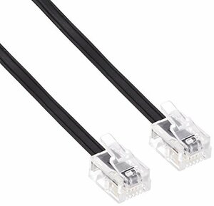  Elecom modular cable 5m slim black MJ-5BK