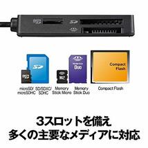 BUFFALO USB3.0 マルチカードリーダー スタンダードモデル ブラック BSCR108U3BK_画像3