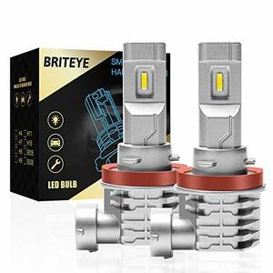 Briteye(まぶしい) H11 LEDヘッドライト 車検対応 CREEチップ搭載 6500K ホワイト H8/H9/H11/H16 LEDバ