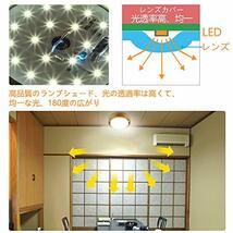 LED シーリングライト 小型 玄関 トイレ 洗面所 壁スイッチ 木目 木枠 4畳 6000K 10W 小さいサイズ 昼白色 階段 台所 廊下_画像2