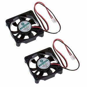 Anmbest 2 piece set 5010 silent brushless cooling fan 2 pin brushless 5CM fan DC 5V 0.1A 50mm X 50mm X
