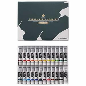  turner color acrylic fiber gouache 24 color school set AG24C 11ml