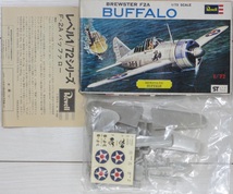 ジャンク ★ Revell　1/72　BREWSTER F2A　BUFFALO（ 中袋未開封 ）★ ブリュースター F2A バッファロー　ファイターシリーズ　H-636_画像2