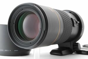 ★超希少!極美品★Minolta AF 200mm F4 APO TELE MACRO 純正フード付♪ 即決送料無料!保証付♪ ミノルタ SONY ソニー α アルファ 3388