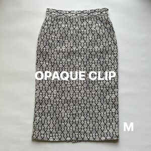 OPAQUE CLIP★タイトスカートM 脚長美ライン 膝丈