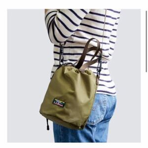 L.L.Bean 2way draw -stroke ring bag L e ruby n pouch bag not for sale 