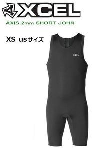 XCEL エクセル メンズ AXIS 2/2mm バックジップ ショートジョン ウエットスーツ XS us