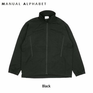 MANUAL ALPHABET STRECH WIND SHELL JACKET Black M ストレッチウィンドシェル ジャケット SR-22-L4