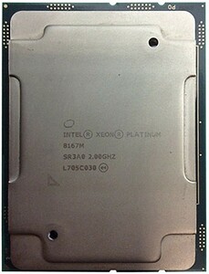 Intel Xeon Platinum 8167M SR3A0 26C 2GHz 2.42.4GHz 35.75MB 165W LGA3647 DDR4-2666