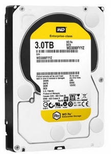 HDD Western Digital WD3000FYYZ 3TB 3.5インチ 7200rpm 6Gb/s SATA3 SATA 中古