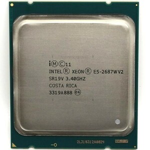 2個セット Intel Xeon E5-2687W v2 SR19V 8C 3.4GHz 25MB 150W LGA2011 DDR3-1866