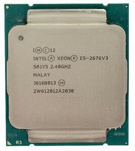 2個セット Intel Xeon E5-2676 v3 SR1Y5 12C 2.4GHz 30MB 120W LGA2011-3 DDR3-1866