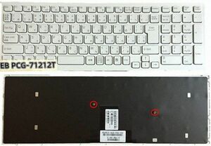  keyboard Japanese white SONY EB PCG-71212T 71211T 71211W 71311N