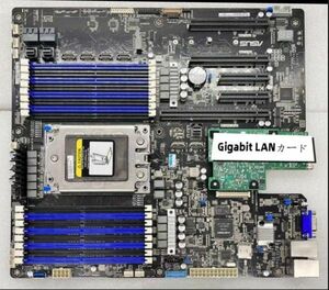 ASUS KRPA-U16 Gigabit LANカード付 AMD EPYC 7003&amp;7002 LGA4094 SSIEEB Socket SP3 Motherboard