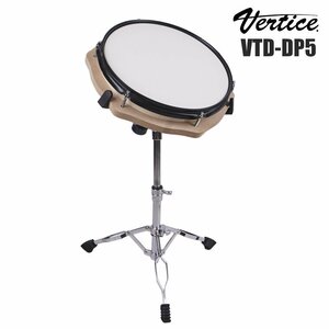 日本ブランドVertice ドラム練習パッド コーテッドヘッド30cm ＆スタンド 持ち運び可能収納バッグ付き スネア練習 ラバーパッド VTD-DP05