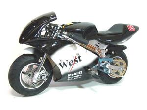 ポケバイ 50cc GPWESTカラーモデル ポケットバイク 黒白