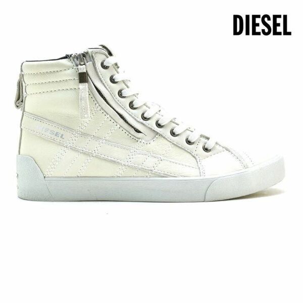 ディーゼル DIESEL ハイカット スニーカー ホワイト 白 WHITE