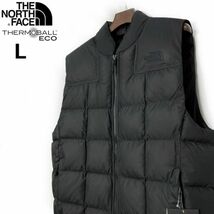 1円～!売切!【正規新品】THE NORTH FACE LHOTSE REVERSIBLE VEST 中綿 ベスト US限定 キルティング リバーシブル ダウン(L)黒 190122-100-c_画像2