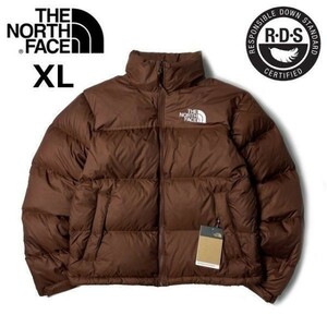 1円～!売切!【正規新品】THE NORTH FACE◆1996 RETRO NUPTSE JACKET◆ダウンジャケット ヌプシ US限定 RDS ロゴ刺繍(XL)茶 190122-160-c