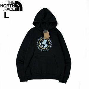 1円～!売切!【正規新品】THE NORTH FACE◆BRAND PROUD HOODIE プルオーバー パーカー US限定 グラフィック 裏起毛(L)黒 181130-33-c