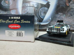 1/18　「LANCIA　STRATOS　HF　RALLY」！　 「Alitalia　７７　SAFARI　#7」！！ 「京商」