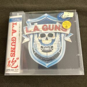 L.A. GUNS L.A.ガンズ “砲” 88年作 LAメタル名盤 レンタルアップ 国内盤 帯付き ライナー欠品