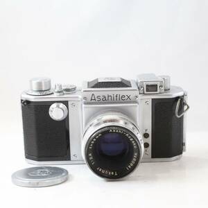 【現状品】アサヒフレックス Asahiflex /Asahi-Kogaku Takumar 58mm F2.4 フィルムカメラ レンズセット ジャンク (355)