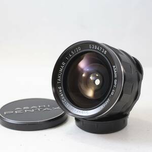 【現状品】ペンタックス PENTAX Super-Multi-Coated TAKUMAR 20mm F4.5 M42マウント レンズ ジャンク扱い (382)