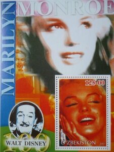 ウズベキスタン切手『マリリン・モンロー』2002 C