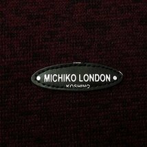 新品 ミチコロンドン 秋冬 メランジ クルーネック ニット フリース L 【3WML-R220M_DRE】 MICHIKO LONDON プルオーバー カジュアル_画像8