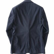 新品 スーツカンパニー ウォッシャブル ストライプ 2パンツ スーツ A4(S) 紺 【J48871】 165-6D セットアップ 春夏 メンズ_画像2