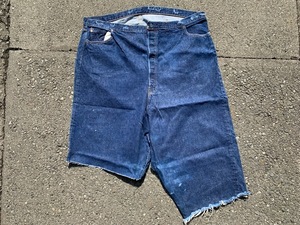 激レア！　レインボーステッチ！　 ヴィンテージ リーバイス 501E Sタイプ　 54インチ マッ紺 赤耳 501XX 501 66　VINTAGE LEVIS