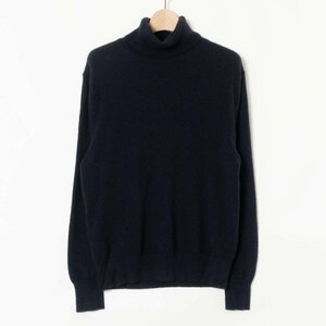 UNIQLO トップス ユニクロ タートルネックニット ダークネイビー カシミヤニット 定番 シンプル 綺麗め カジュアル カシミヤ100％ 秋冬 M