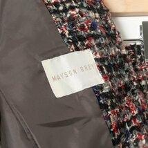 MAYSON GREY メイソングレイ セットアップ スーツ ツイードジャケット タイトスカート M ウール マルチカラー 綺麗め フォーマル 秋冬_画像2