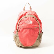 THE NORTH FACE ザ ノースフェイス NMJ07101 キッズスモールデイパック ピンク ベージュ グレー 子供カバン 収納多数 カジュアル bag 鞄_画像1