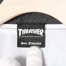 THRASHER スラッシャー コーチ ジャケット ブラック 黒 アームプリント S メンズ 紳士 男性 カジュアル ストリート アウター_画像6