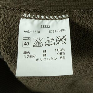 ALPHA INDUSTRIES アルファインダストリーズ レディース 裏毛長袖トレーナー プルオーバー カーキ MEDIUM 綿100 厚手 エドウィン 春 秋冬の画像3