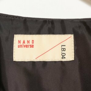 NANO universe LB.04 ナノユニバース 中綿 キルティングジャケット アウター 上着 FREE ナイロン100% チャコールグレー系 カジュアル 秋冬の画像2