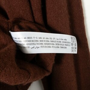ZARA ザラ ウールニット 長袖 セーター トップス カットソー 無地 USA S 羊毛100% ブラウン 茶色 綺麗め カジュアル シンプル 秋冬の画像8