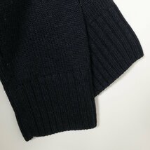 RALPH LAUREN ジップアップニット トップス ラルフローレン ダークネイビー シンプル カジュアル 無地 着まわし ウール100% 毛 秋冬 5F_画像4