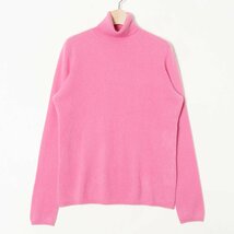 UNIQLO ユニクロ カシミヤ100％ タートルネック 長袖 ニット セーター ピンク 桃 レディース 婦人 女性 大人 シンプル 無地 綺麗め_画像1